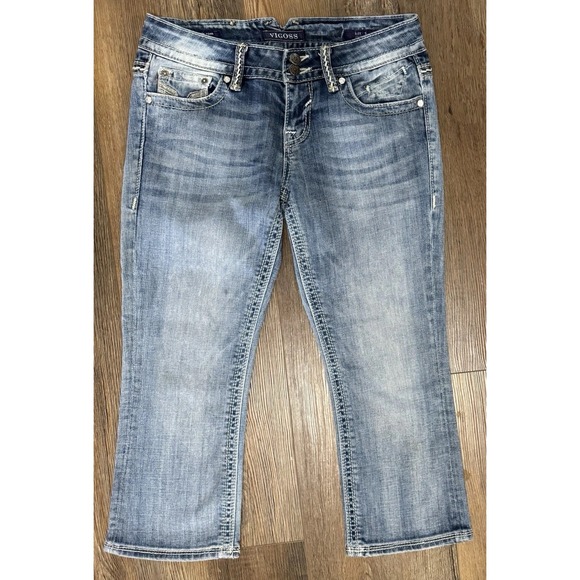 Vigoss Pants - Vigoss The‎ New York Capri Womens Embellished Embroidered Back Flap Pocket Sz 5